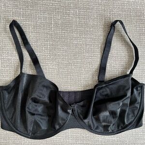 Savage X Fenty Black Satin Balconette Underwire Bra 36DDD